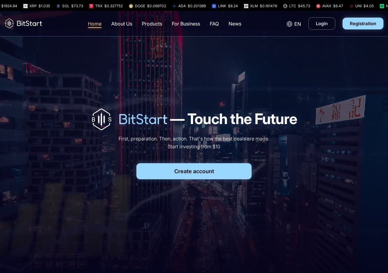 Gaming HYIP project Bitstart