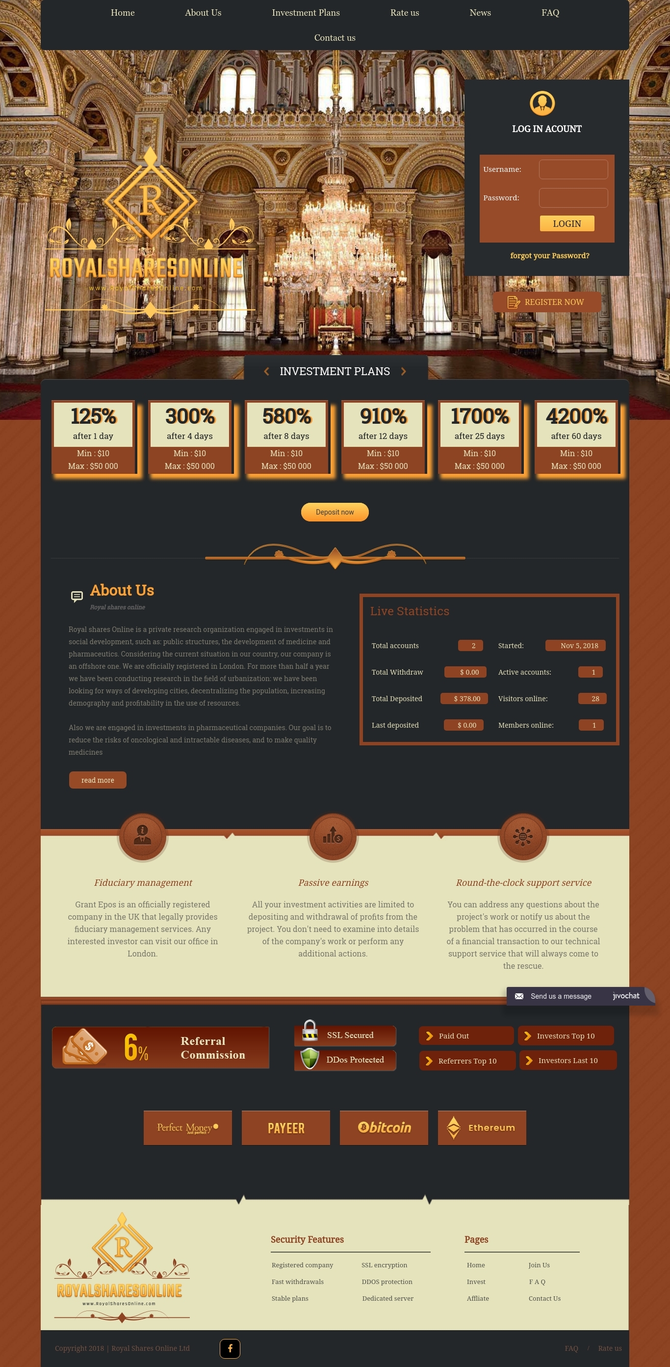 Investment HYIP Royalsharesonline